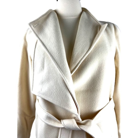 Ted Lapidus 100% Wool Coat in Cream, Women's Size 8 US - Picture 2 of 16